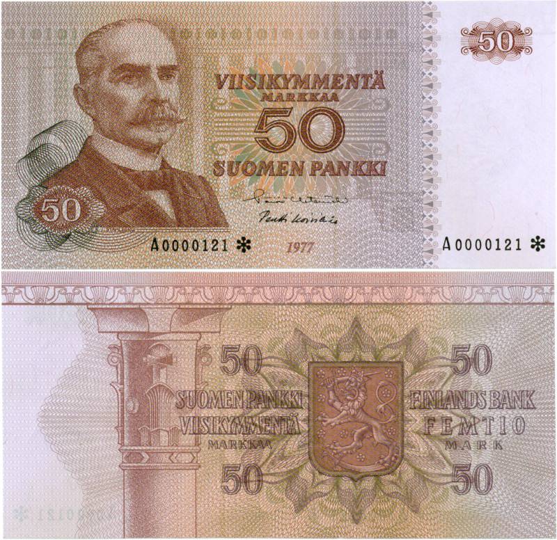 50 Markkaa 1977 A0000121* kl.7